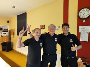 Unsere Stammbesetzung Saison 2023/24: Peter, Günni und Martin